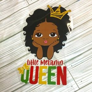 Queens melanin green Iron-on Stickers Heat Transfer Patches for clothes DIY